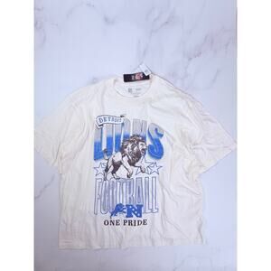 Detroit Lions One Pride T-Shirt XXXL NWT Cream Vintage Style NFL Team Apparel